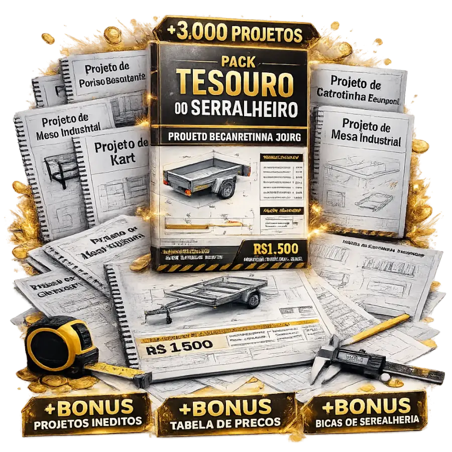 Pack Tesouro do Serralheiro - mais de 3000 projetos